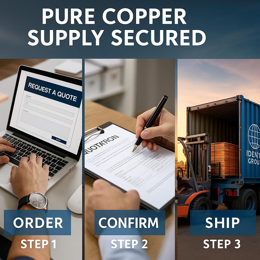 How to Order Copper Cathode from Identa Group - Da Es Salam Tanzania How to Order Bulk Copper Cathode and Copper Wire from Identa Group - Da Es Salam Tanzania